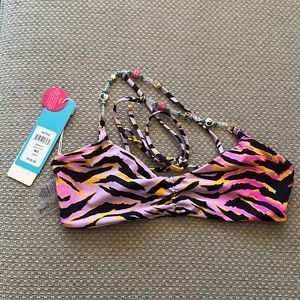Beach bunny bikini top only size medium